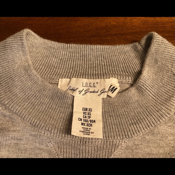 🦋H&M L.O.G.G. grey long-sleeve top - Picture 3 of 4